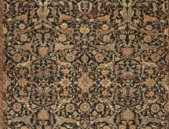 Traditional Handwoven Luxury Hadji Jalili Tabriz Black / Gold