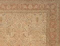 Hadji Jalili Tabriz camel/corail de luxe tissé à la main traditionnelle