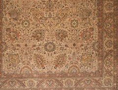 Tradizionale tessuto a mano di lusso Hadji Jalili Tabriz Camel / Oro