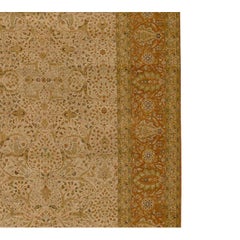 Traditional Handwoven Luxury Hadji Jalili Tabriz Camel / Peach