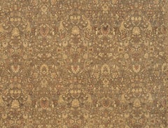 Traditional Handwoven Luxury Hadji Jalili Tabriz Green / Camel