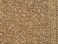 Traditional Handwoven Luxury Hadji Jalili Tabriz Green / Camel