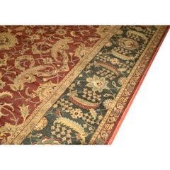 Tradizionale tessuto a mano di lusso Hadji Jalili Tabriz Rosso / Blu
