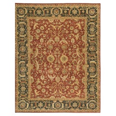 Traditional Handwoven Luxury Hadji Jalili Tabriz Red / Blue