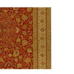 Traditional Handwoven Luxury Hadji Jalili Tabriz Rust / Beige