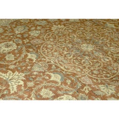 Traditional Handwoven Luxury Hadji Jalili Tabriz Rust / Beige