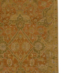 Tradizionale tessuto a mano di lusso Hadji Jalili Tabriz Ruggine / Oro