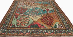 Traditional Handwoven Persian Tabriz 'Directional' Rug