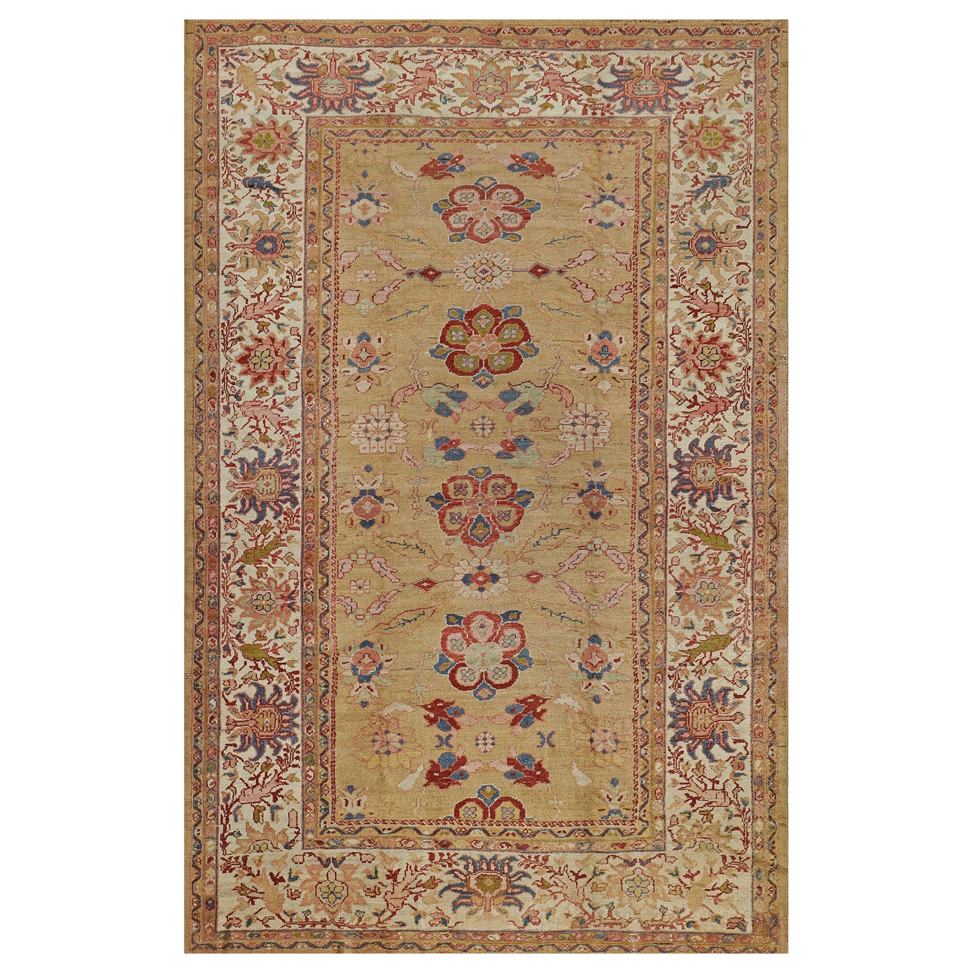 Traditioneller handgewebter persischer Ziegler Sultanabad-Teppich