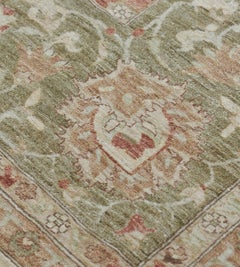 Oversized Contemporary Hand-woven Wool Revival Sultanabad-Inspired Rug