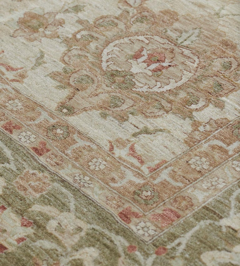 Handwoven Wool Revival Sultanabad Rug For Sale at 1stDibs