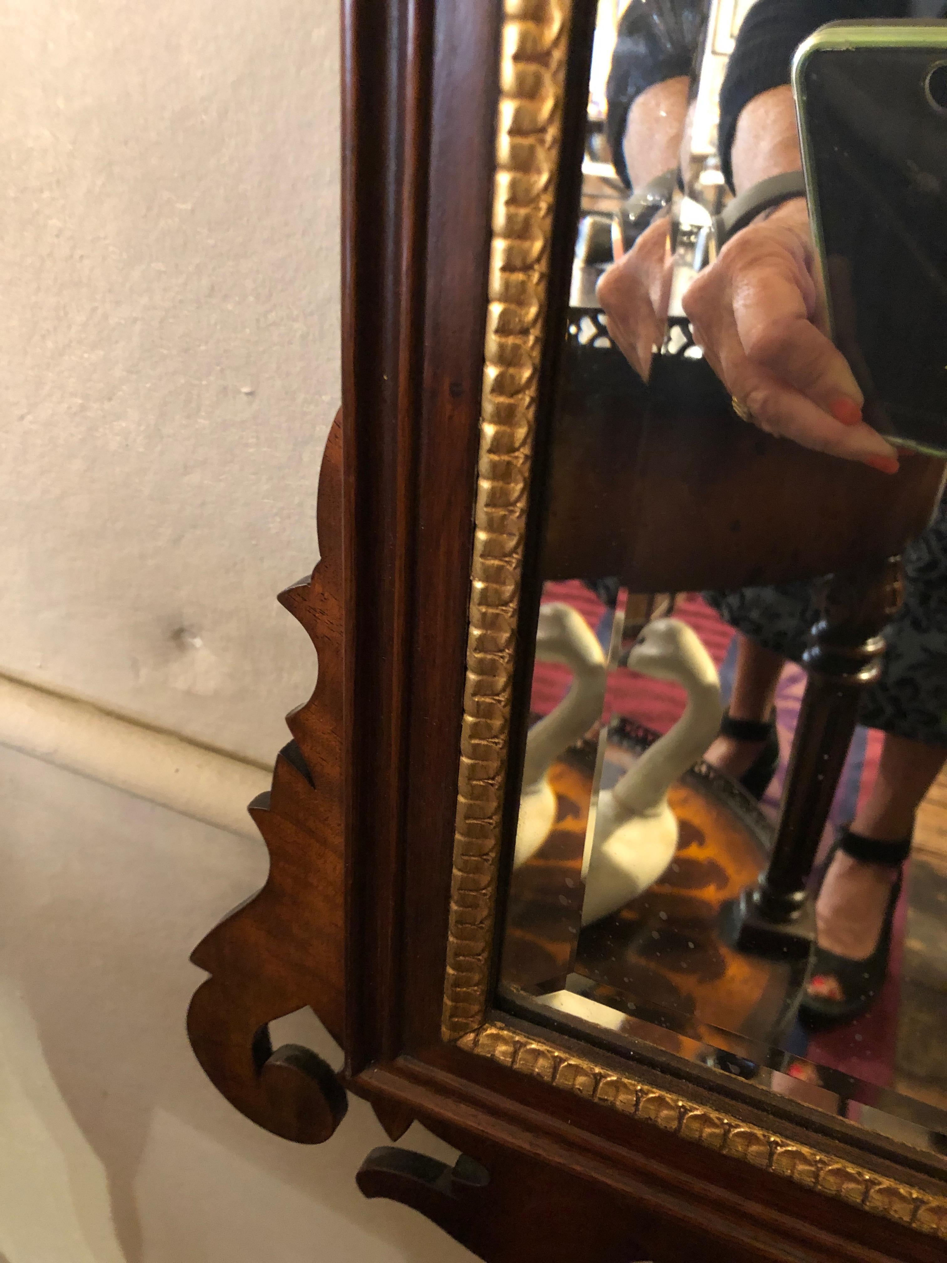 Mid-20th Century Traditional Henkel Harris Mahogany Neoclassical Mirror