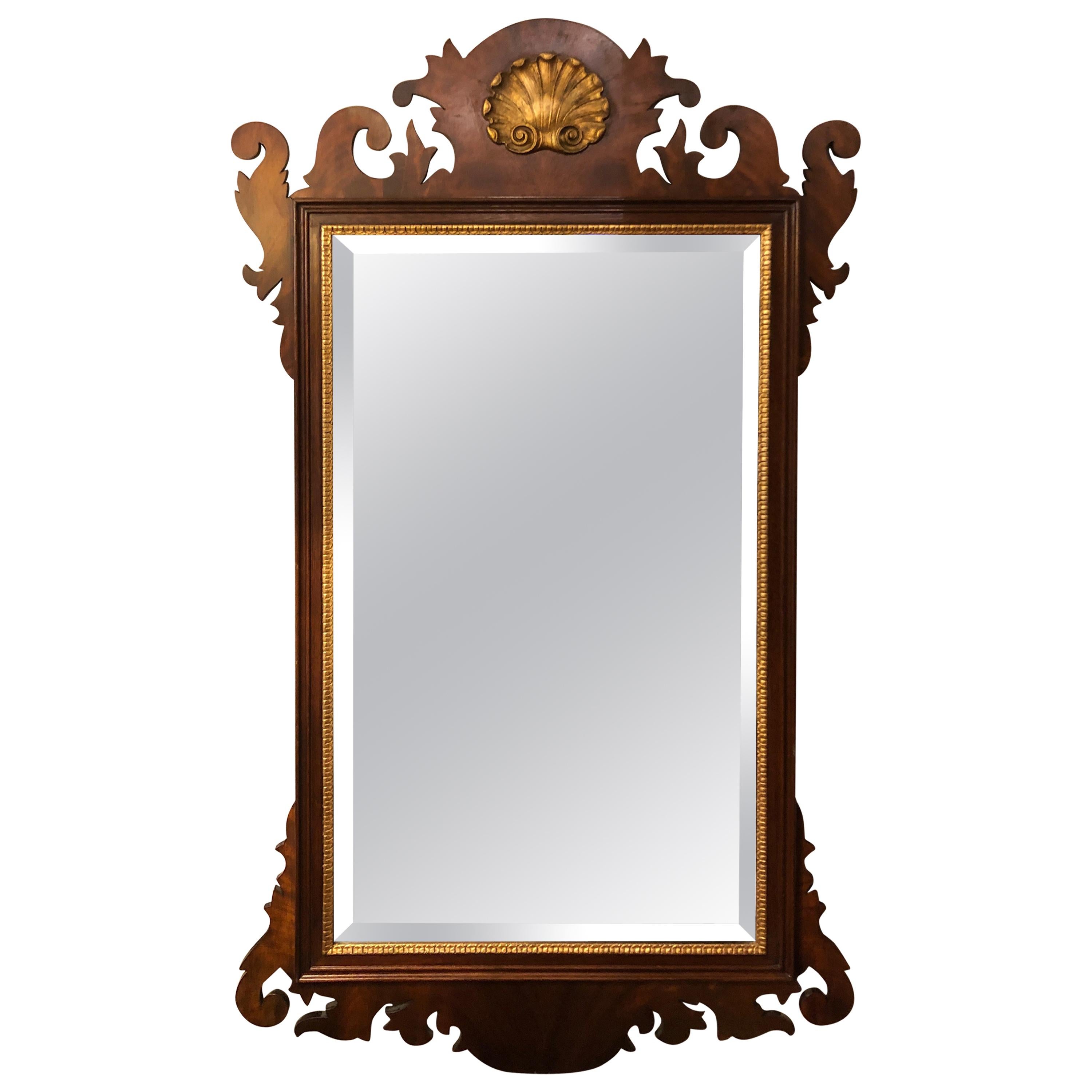 Traditional Henkel Harris Mahogany Neoclassical Mirror