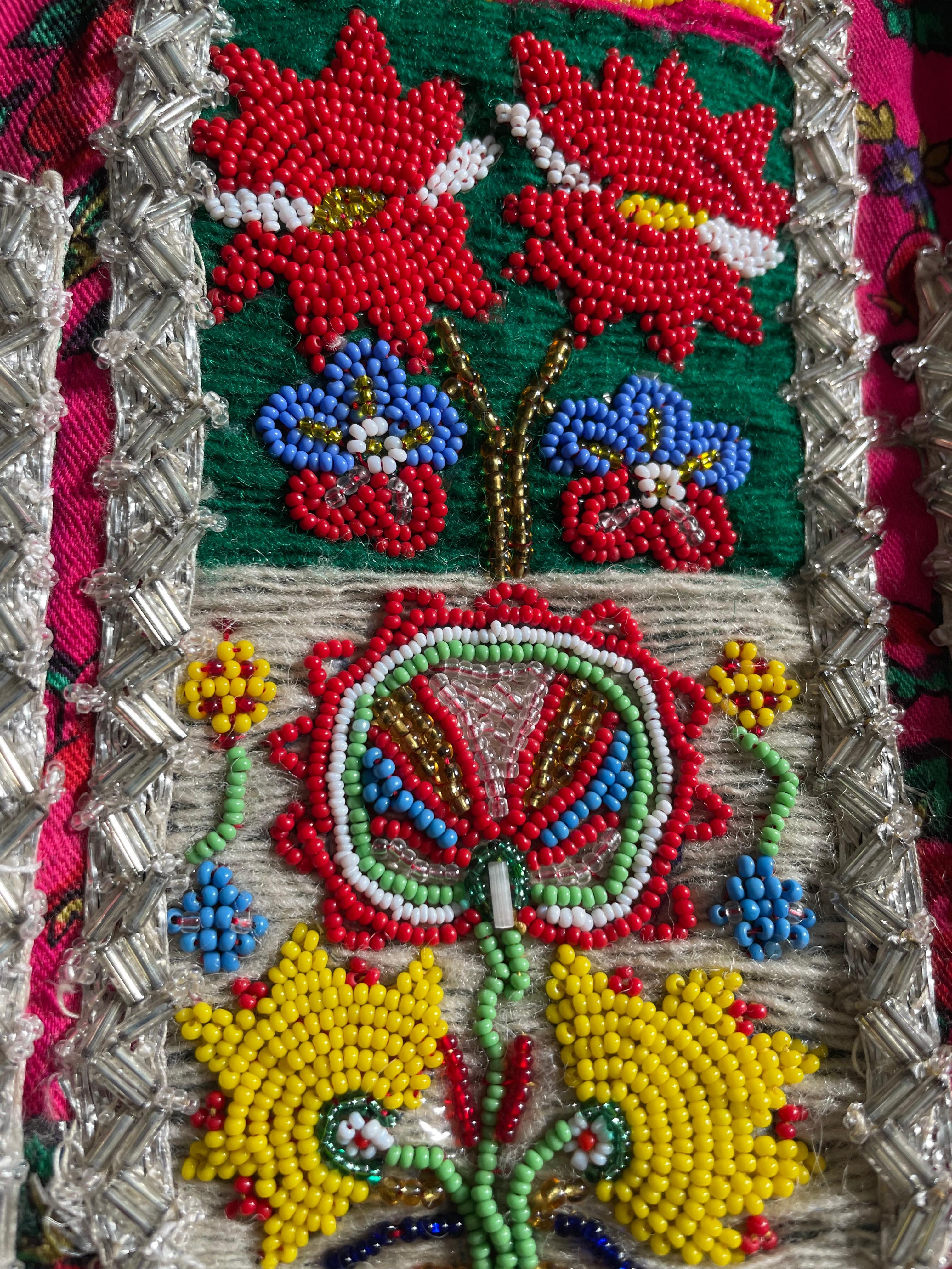 Traditional Hungarian wedding skirt with fully embroidered apron, circa 1960 For Sale 13