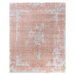 Traditional Ikat Hand Knotted Abstract Silk & Wool Brown Area Rug 8' 1" x 10' 0"