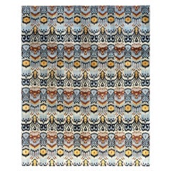 Traditional Ikat Hand Knotted Floral Wool Beige Area Rug 8' 2" x 10' 1"
