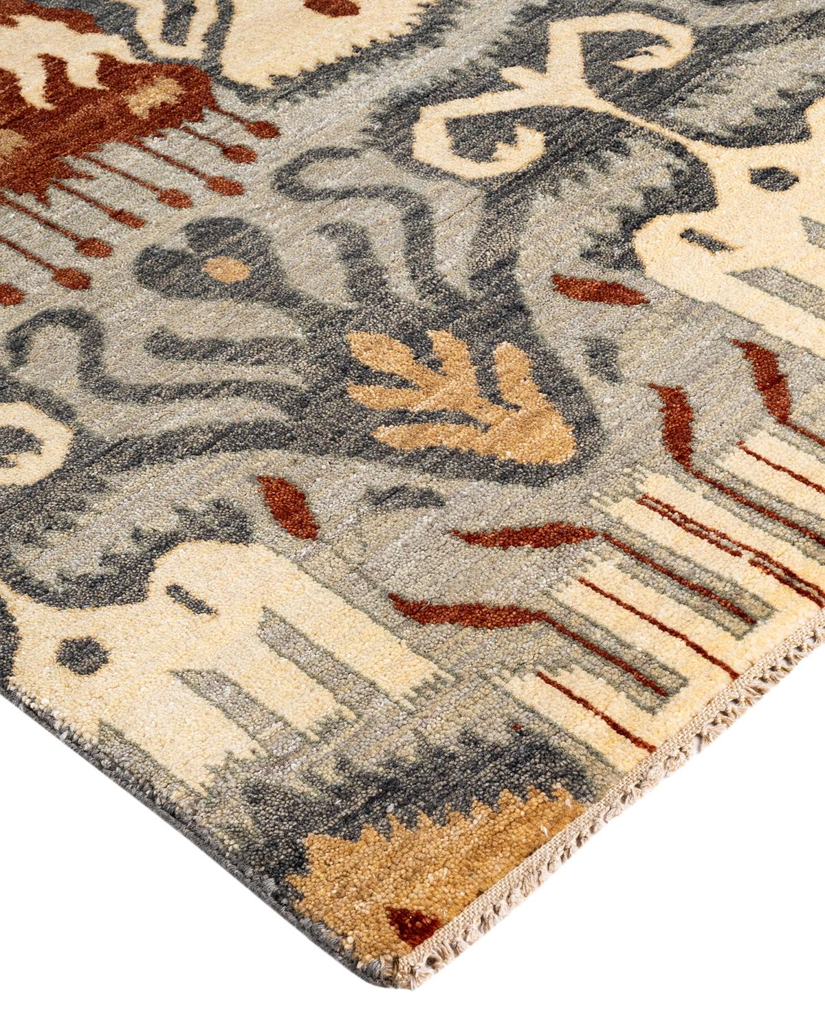 Kazak rugs have been sought after for generations, their unique design aesthetic a captivating combination of tribal history and geographic influence. Intricately hand-knotted from wool, the medallions, allover patterns, and central design reflect
