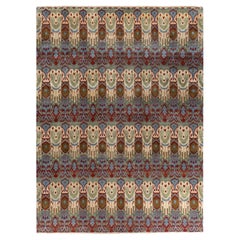 Traditional Ikat Hand Knotted Floral Wool Gray Area Rug 9' 2" x 12' 3"