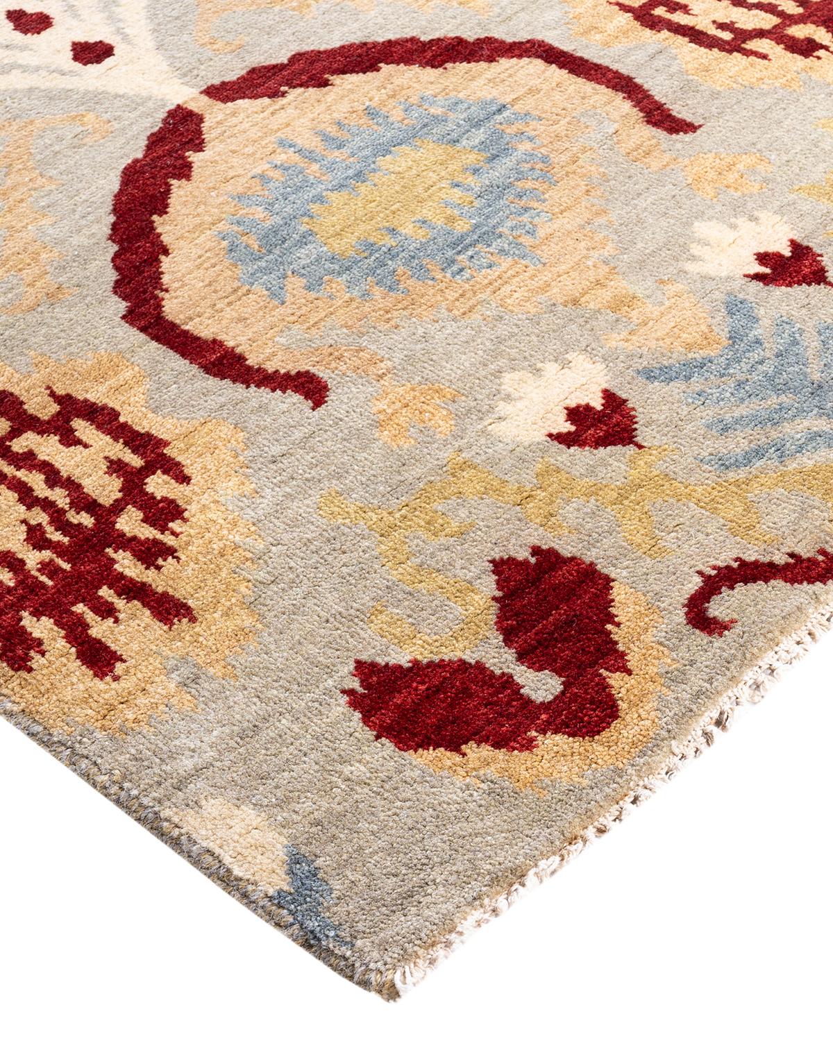 Kazak rugs have been sought after for generations, their unique design aesthetic a captivating combination of tribal history and geographic influence. Intricately hand-knotted from wool, the medallions, allover patterns, and central design reflect