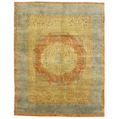 Traditional Indian Area Rug with Arts 
Crafts Tuscan Style