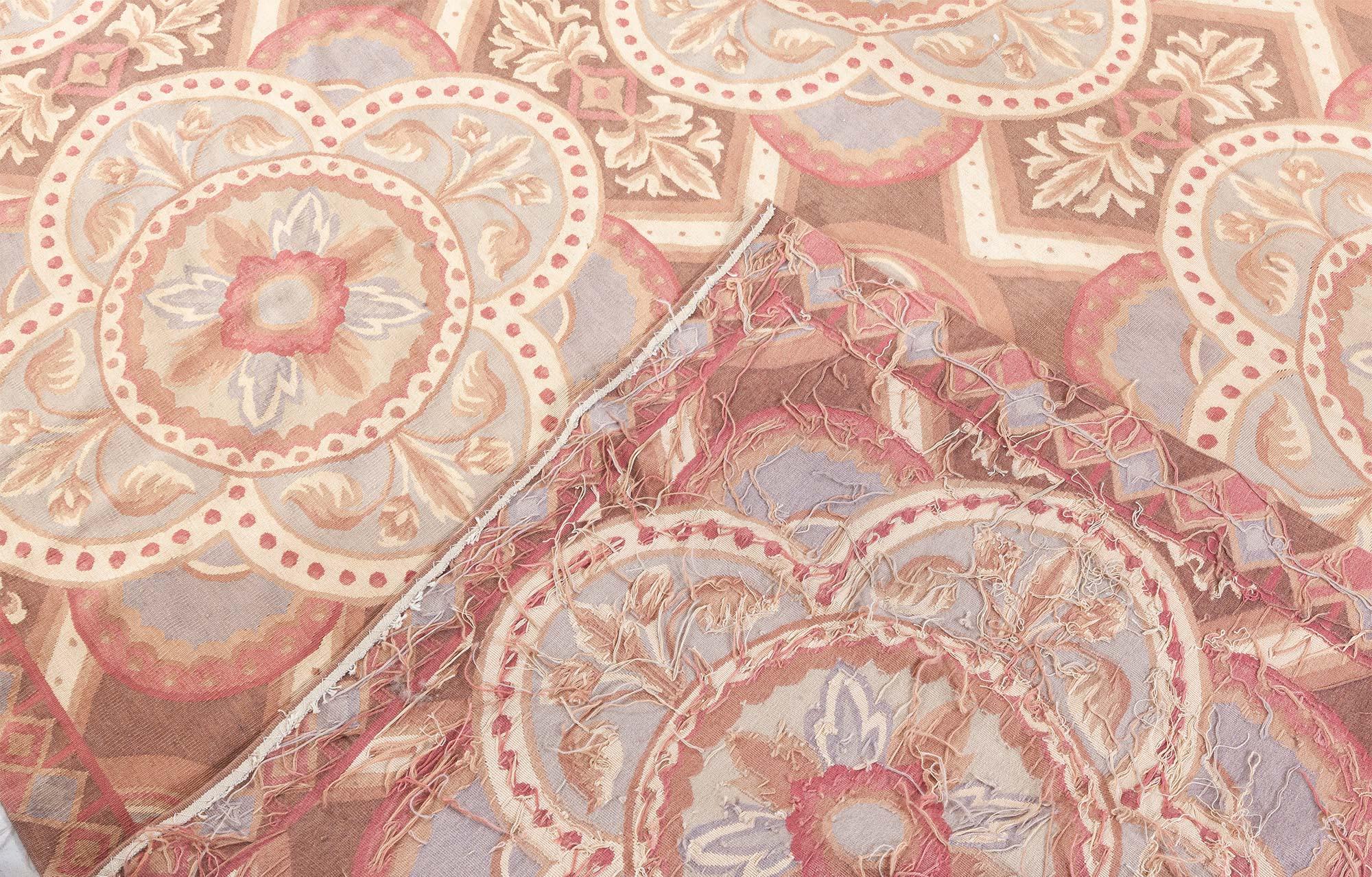 Wool Traditional Inspired Aubusson Rug For Sale