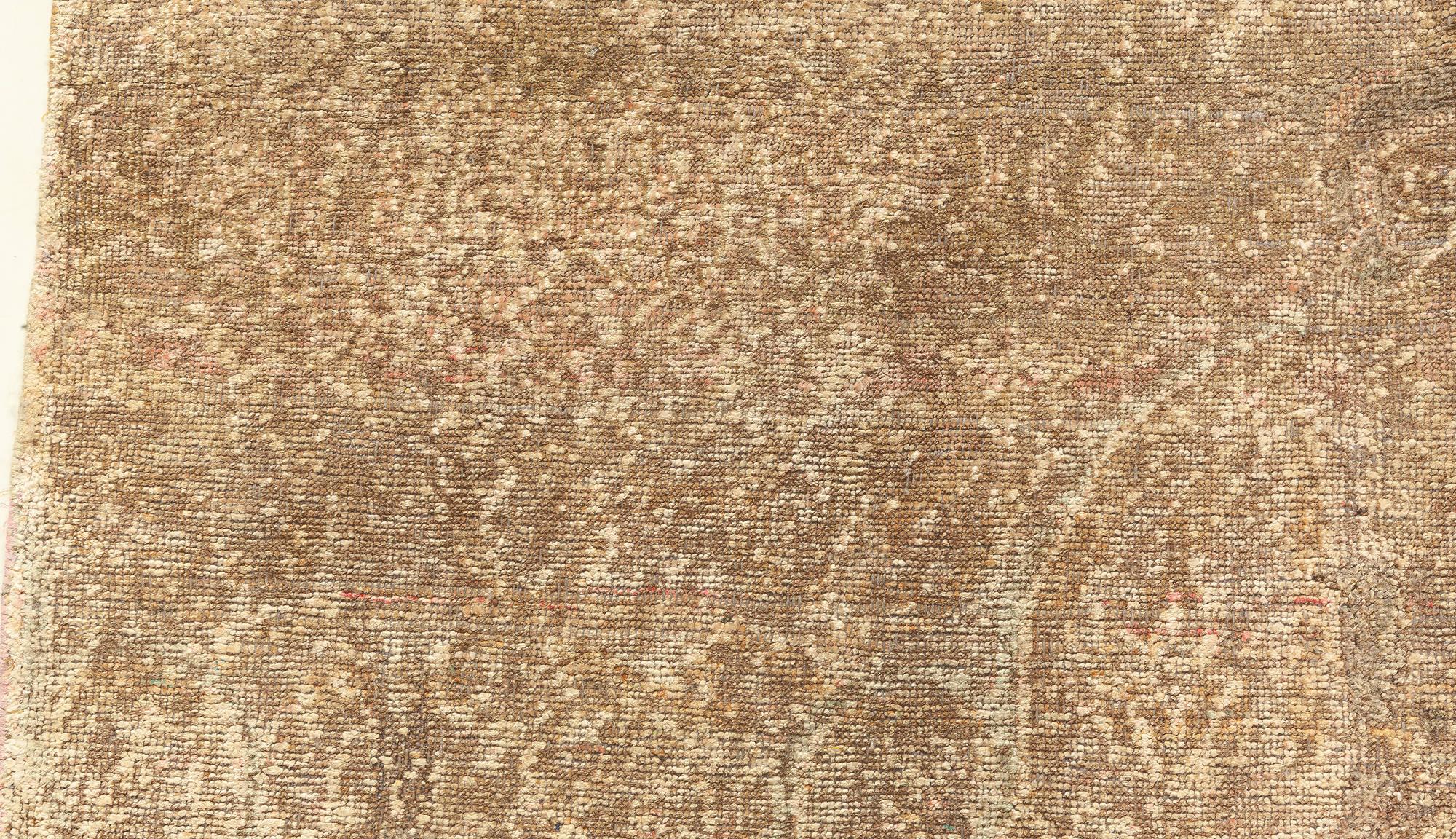 Alfombra anudada a mano azul rosa púrpura de inspiración tradicional de Doris Leslie Blau Moderno en venta