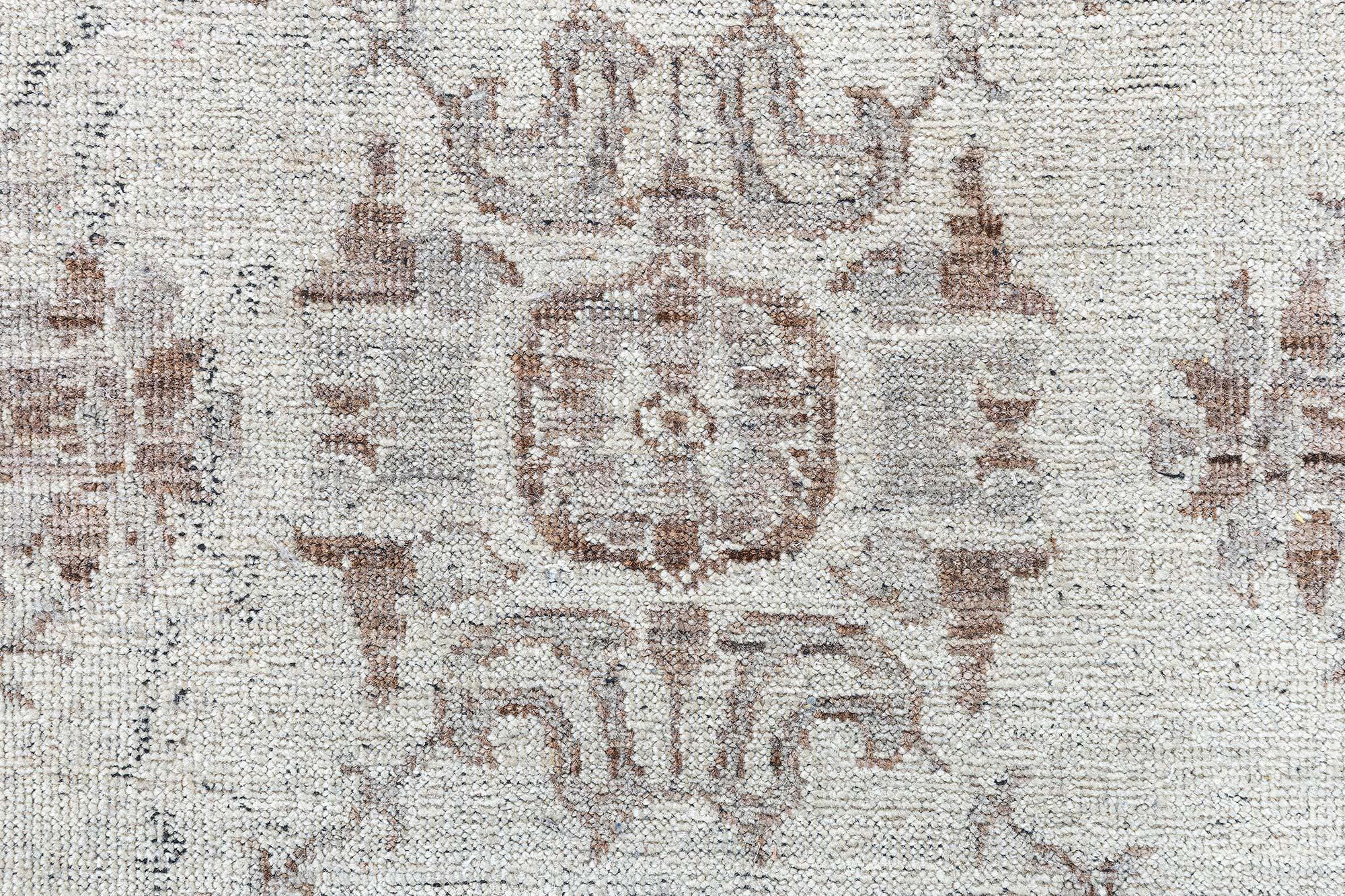 Traditional inspired botanic handmade wool runner by Doris Leslie Blau
Size: 3'3