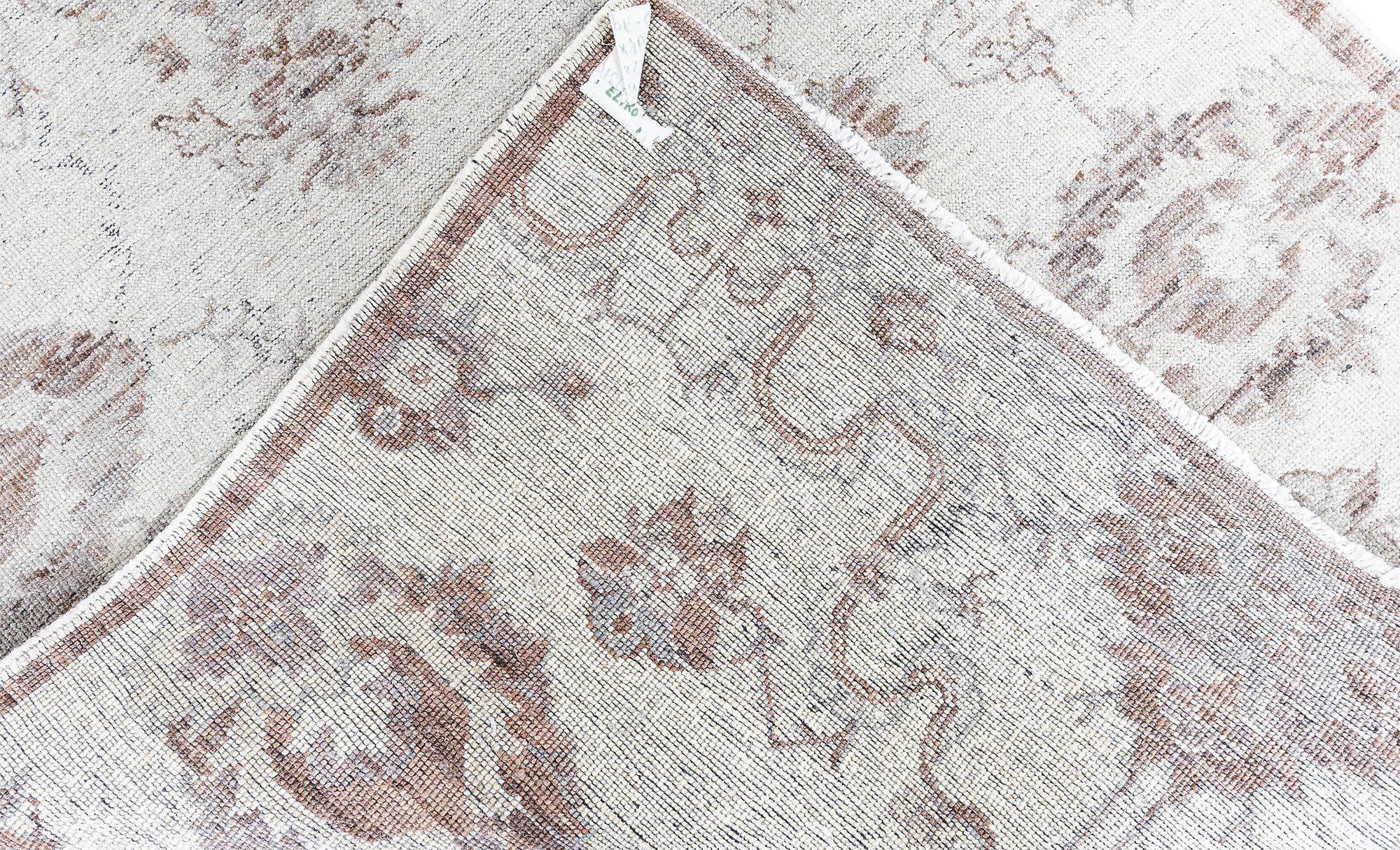 Traditional Inspired Botanic Handmade Wool Runner by Doris Leslie Blau For Sale 2