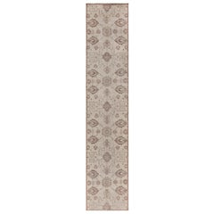 Traditional Inspired Botanic Handmade Wool Runner by Doris Leslie Blau