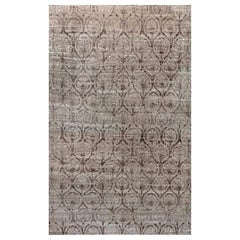 Traditional Inspired Brown and Purple Handmade Rug by Doris Leslie Blau