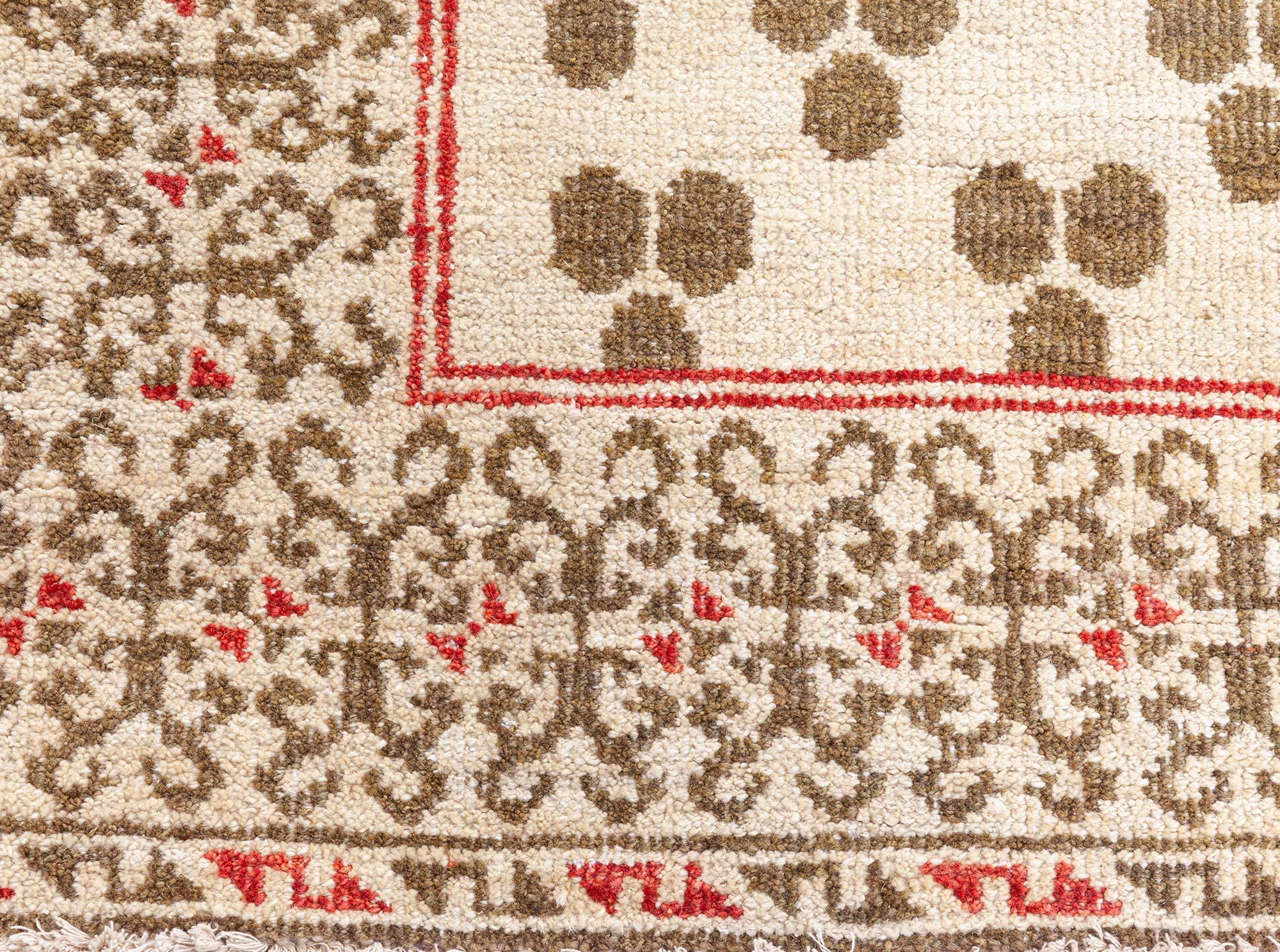 Indian Traditional Inspired Rug by Doris Leslie Blau For Sale