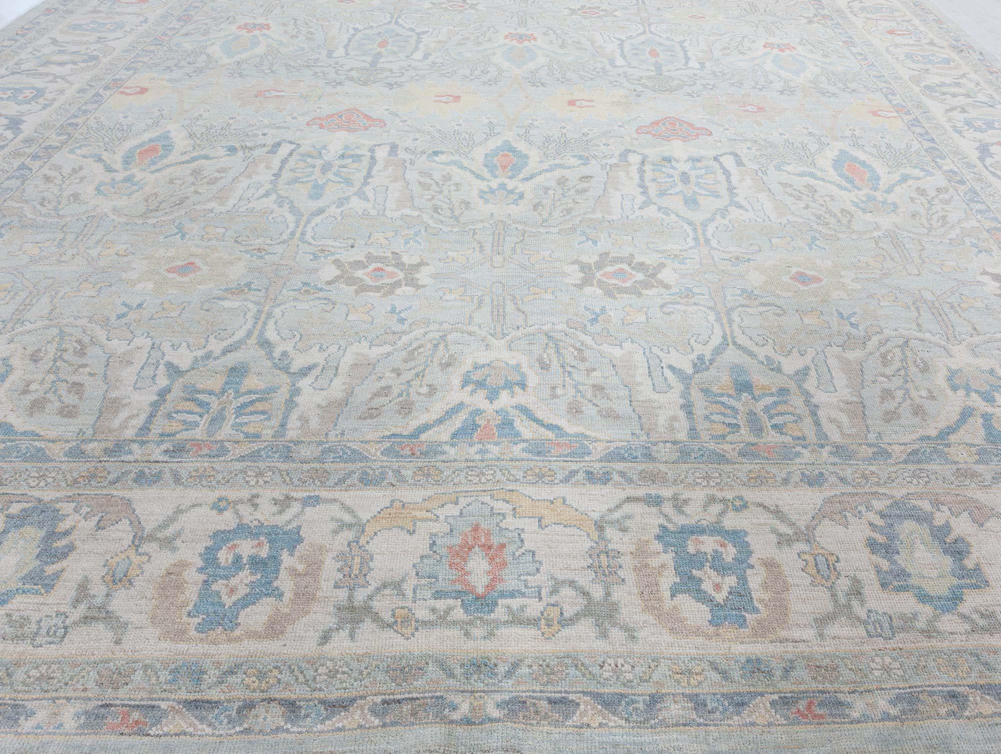 Traditioneller, inspirierter Teppich von Doris Leslie Blau (Indisch) im Angebot