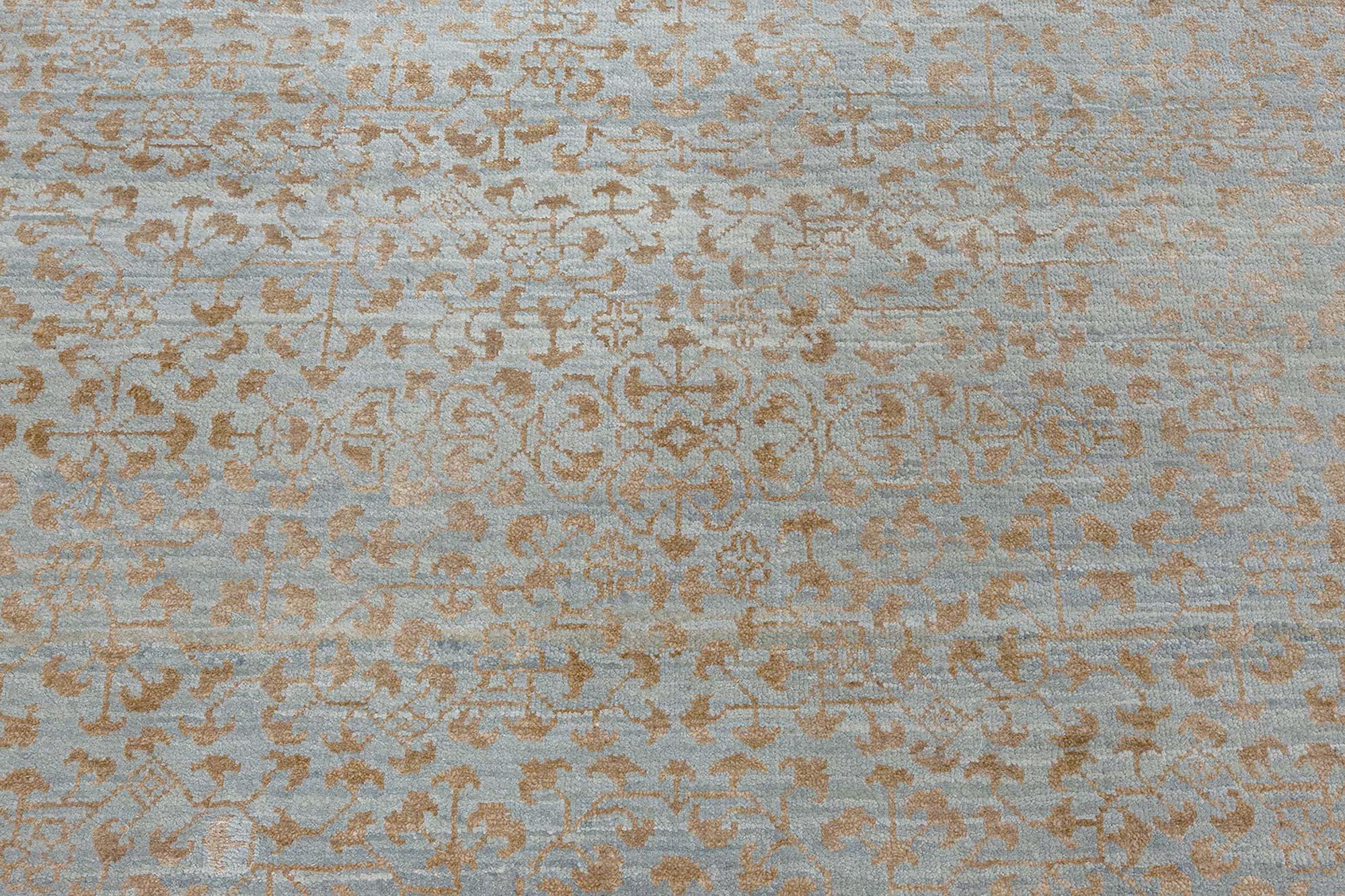 Hand-Knotted Traditional Inspired Runner by Doris Leslie Blau For Sale