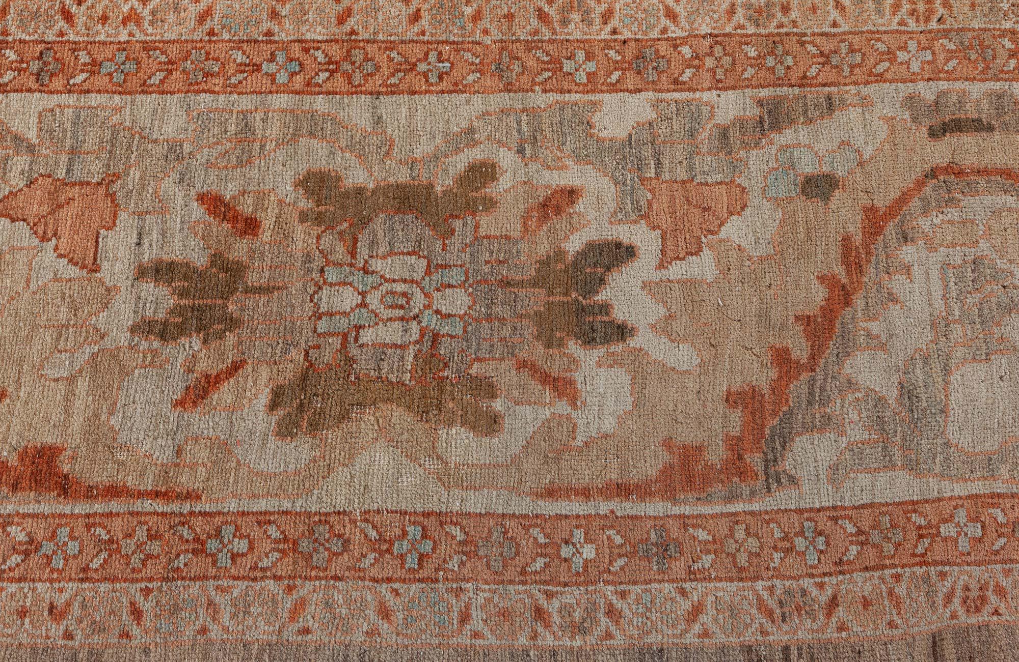 Indian Traditional Inspired Sultanabad Rug by Doris Leslie Blau For Sale