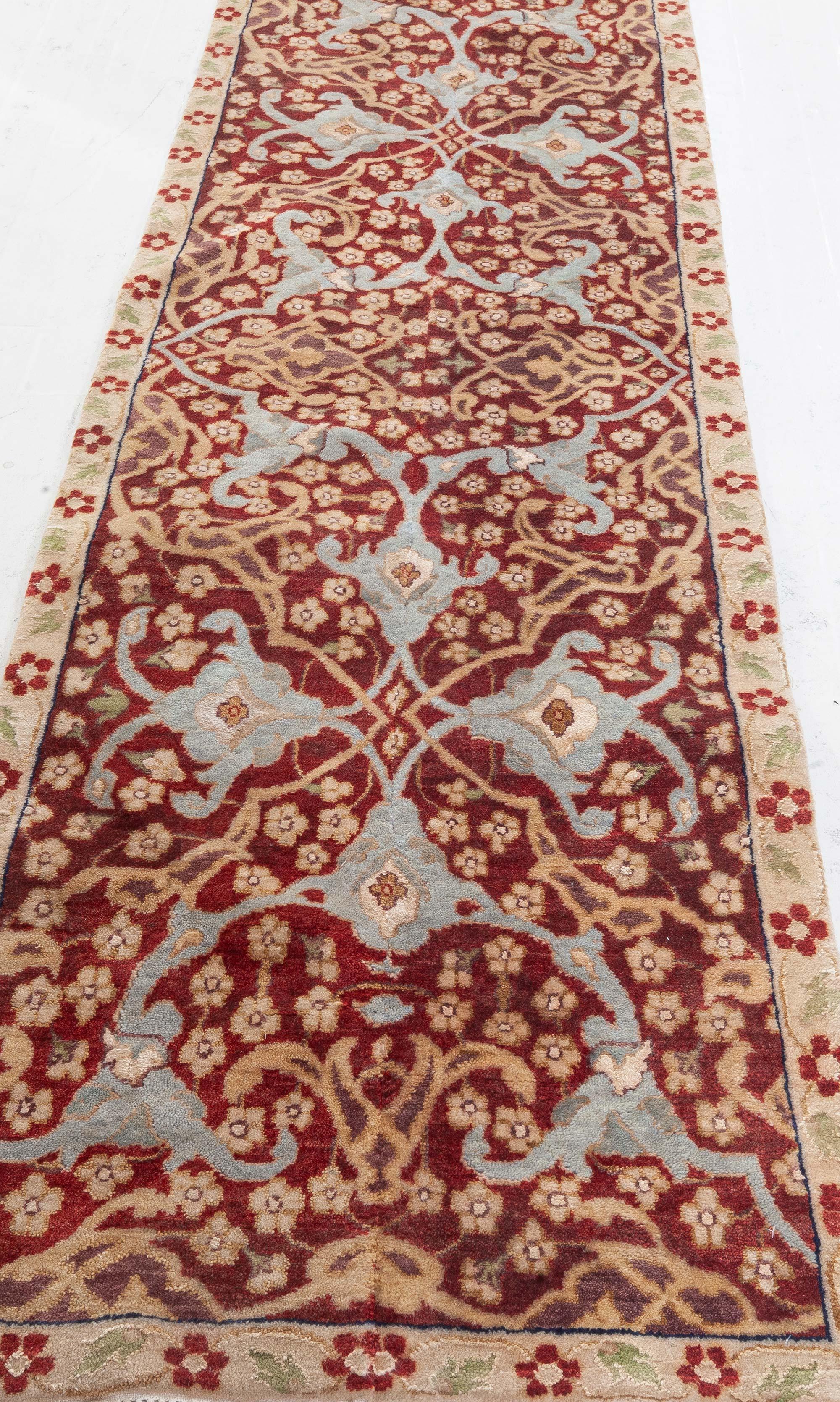Persian Traditional Inspired Tabriz Runner by Doris Leslie Blau For Sale