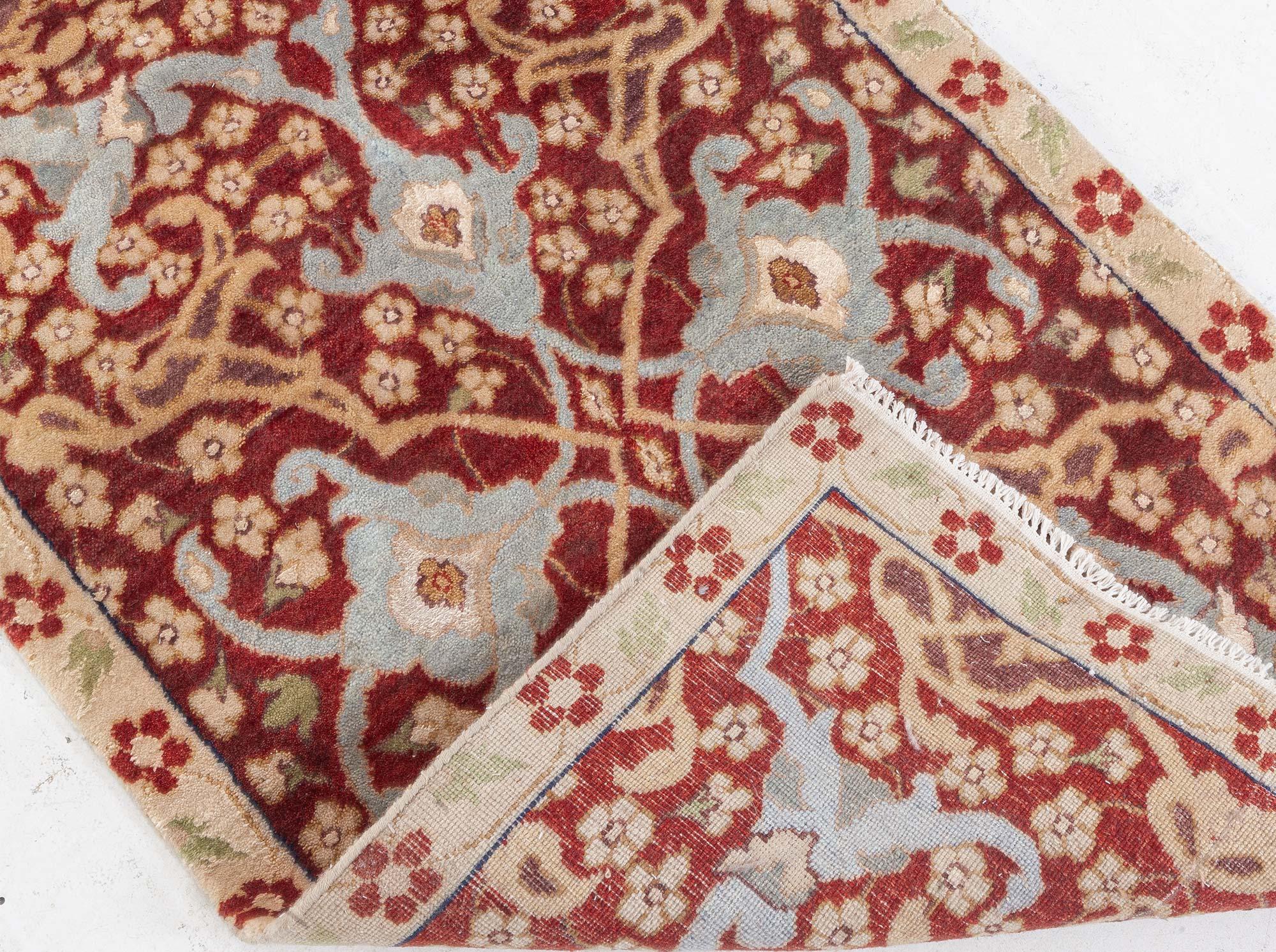 Wool Traditional Inspired Tabriz Runner by Doris Leslie Blau For Sale