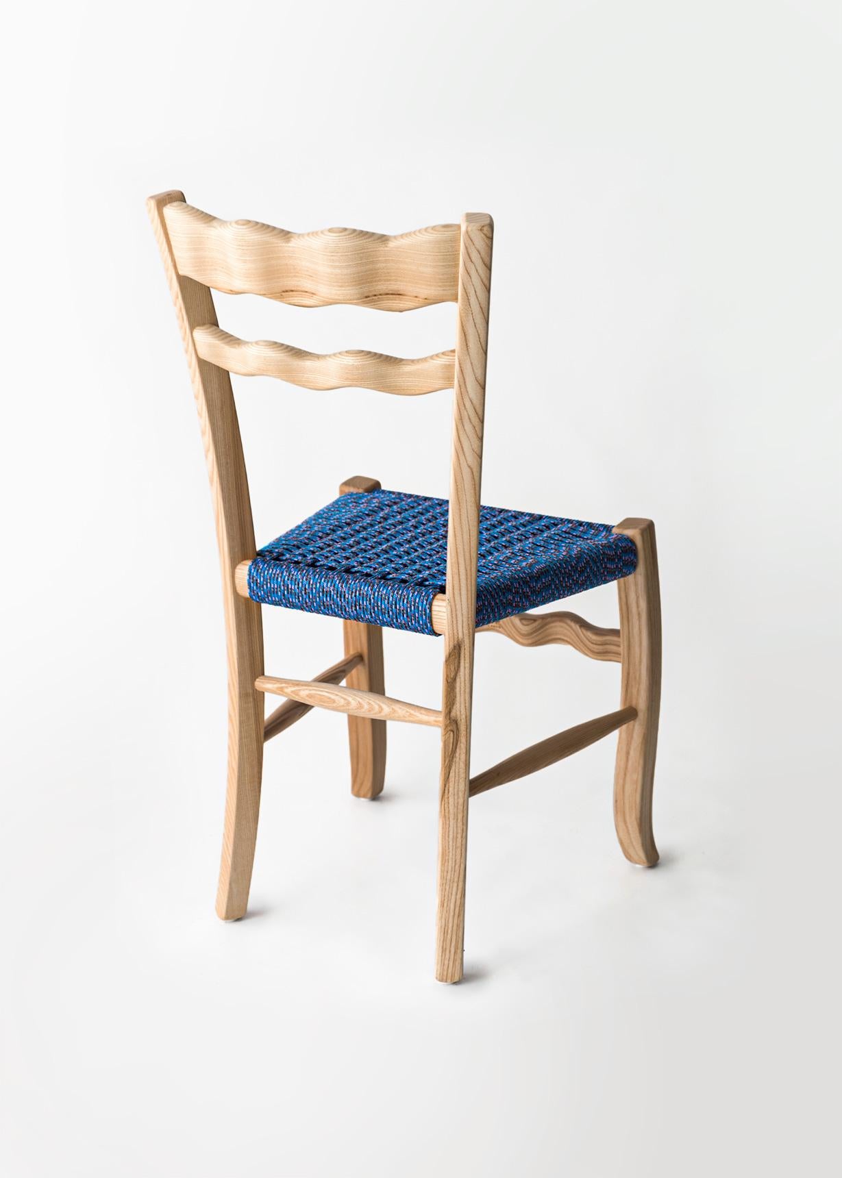 Mid-Century Modern Traditional Italian Wooden Chair 