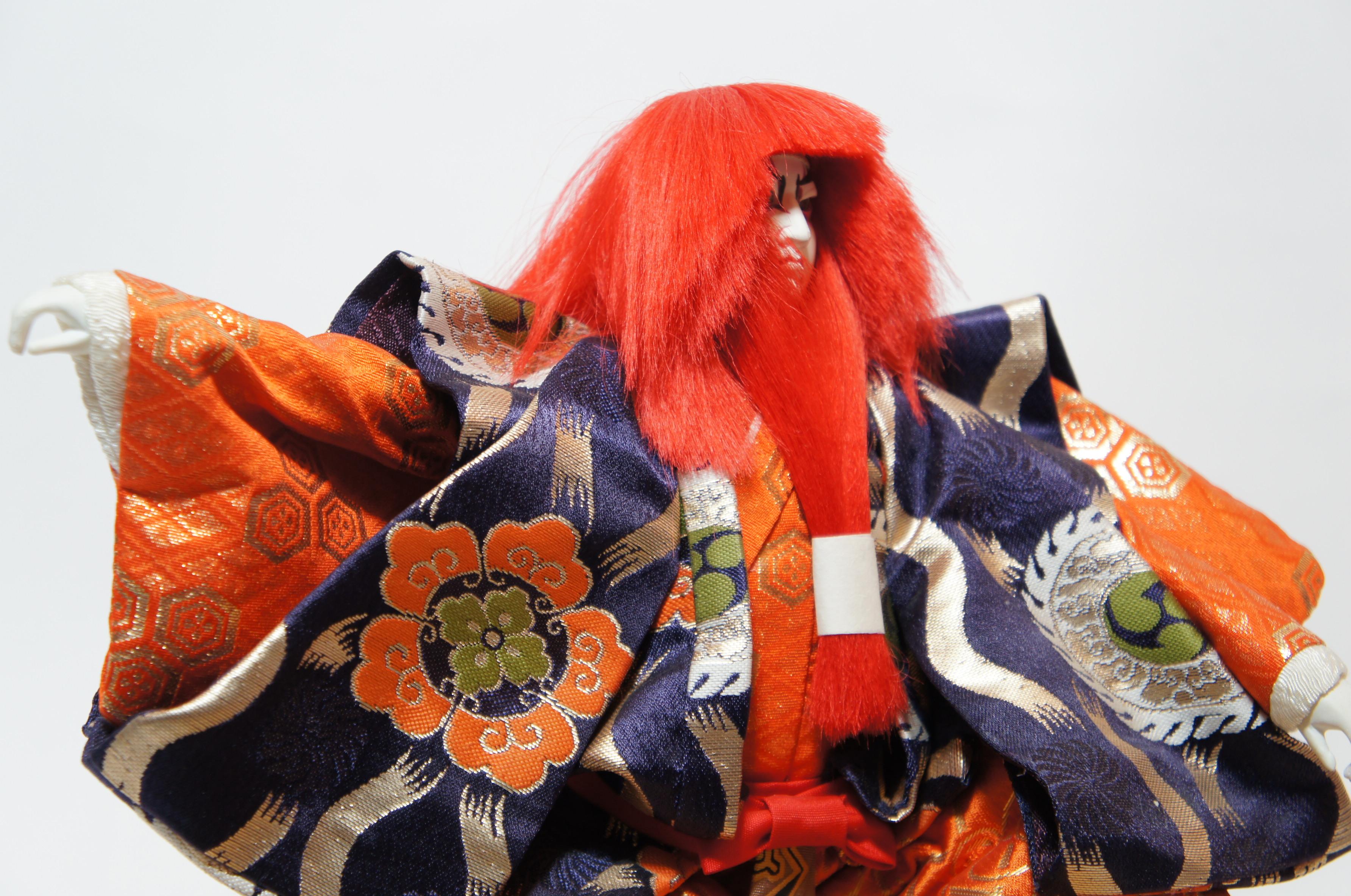 Hand-Crafted Traditional Japanese Kabuki Lion Dancer 