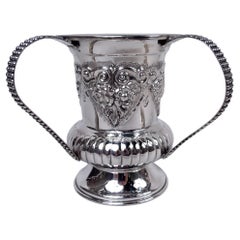 Traditional Judaic Classical Sterling Silver Washing Cup