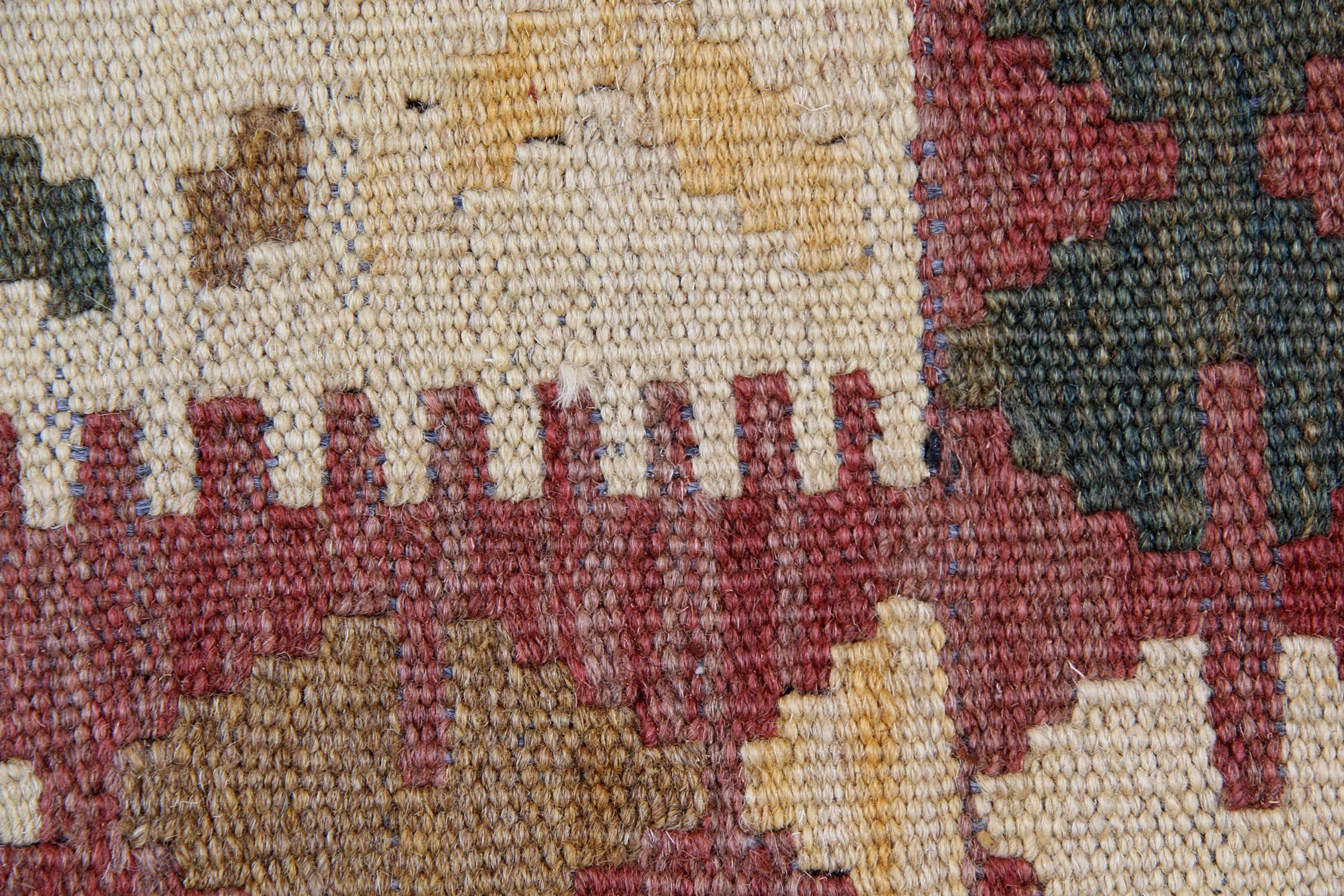 Woven Traditional Kilims Geometric Handmade Carpet Vintage Kilim Rug For Sale