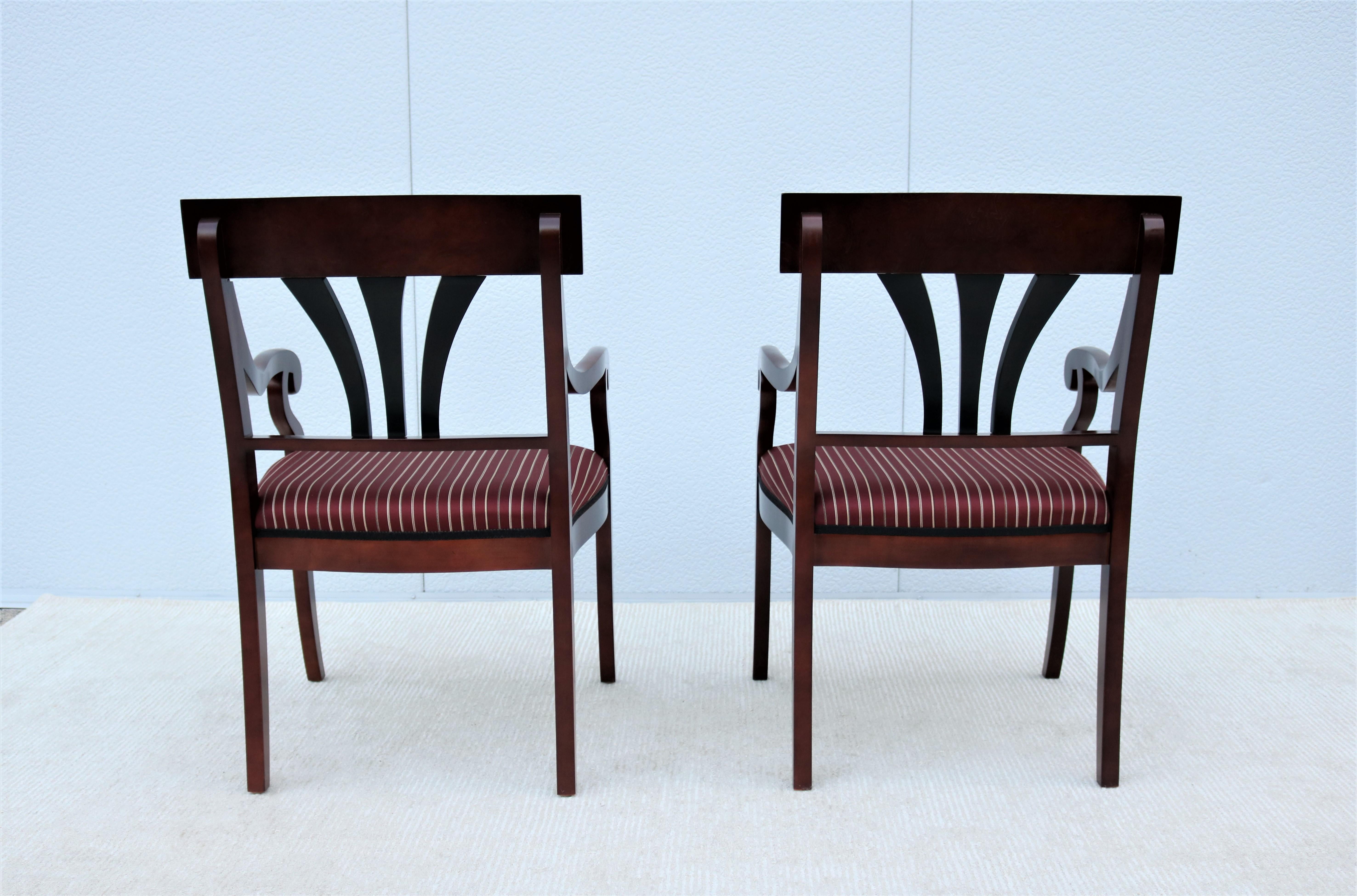 Traditional Kimball Innsbruck and Osterley Park Wood Guest Side Chairs, a Pair 3