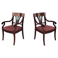 Used Traditional Kimball Innsbruck and Osterley Park Wood Guest Side Chairs, a Pair