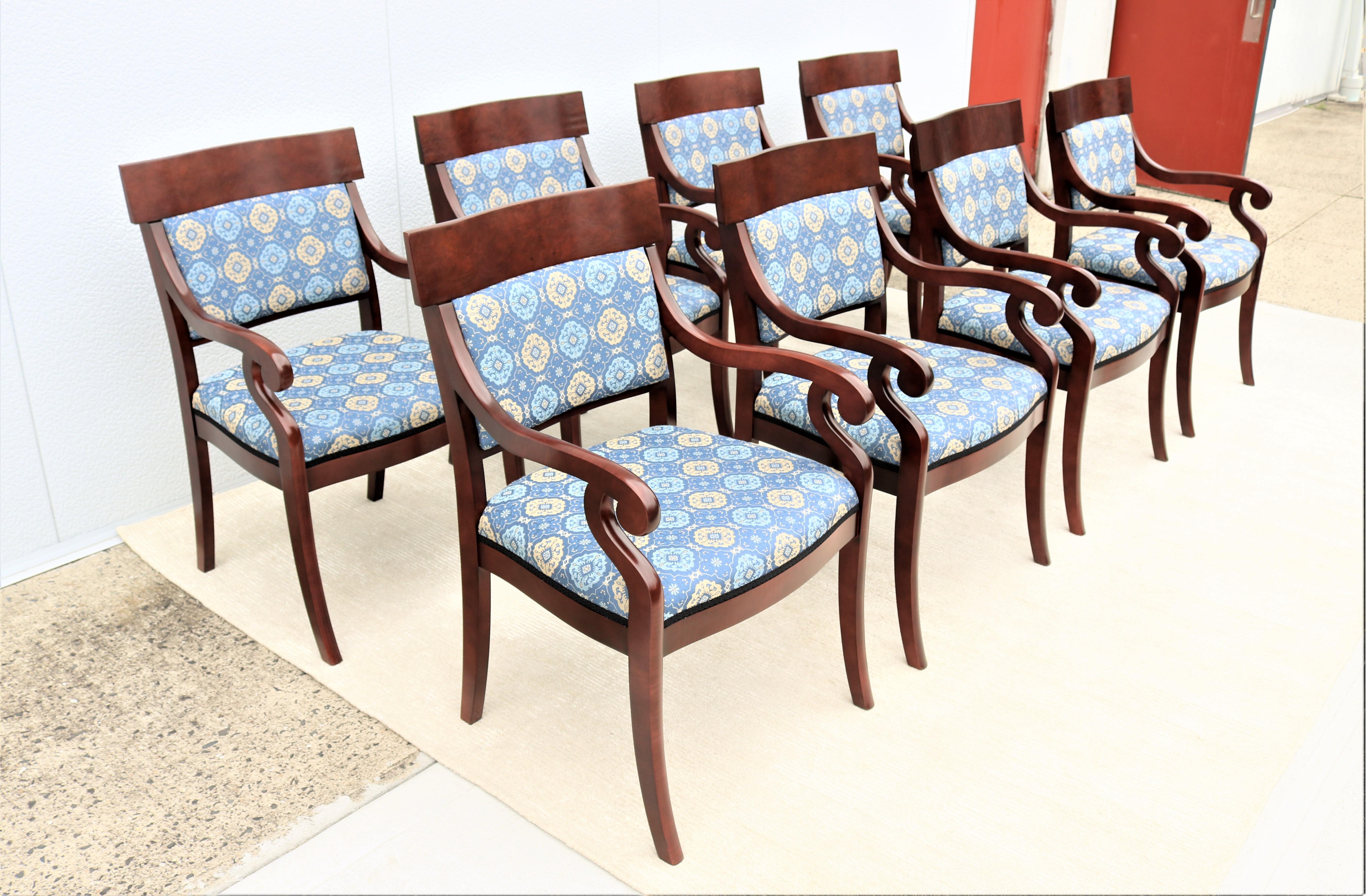 Traditional Kimball Innsbruck and Osterley Park Wood Guest Side Chairs, Set of 8 2