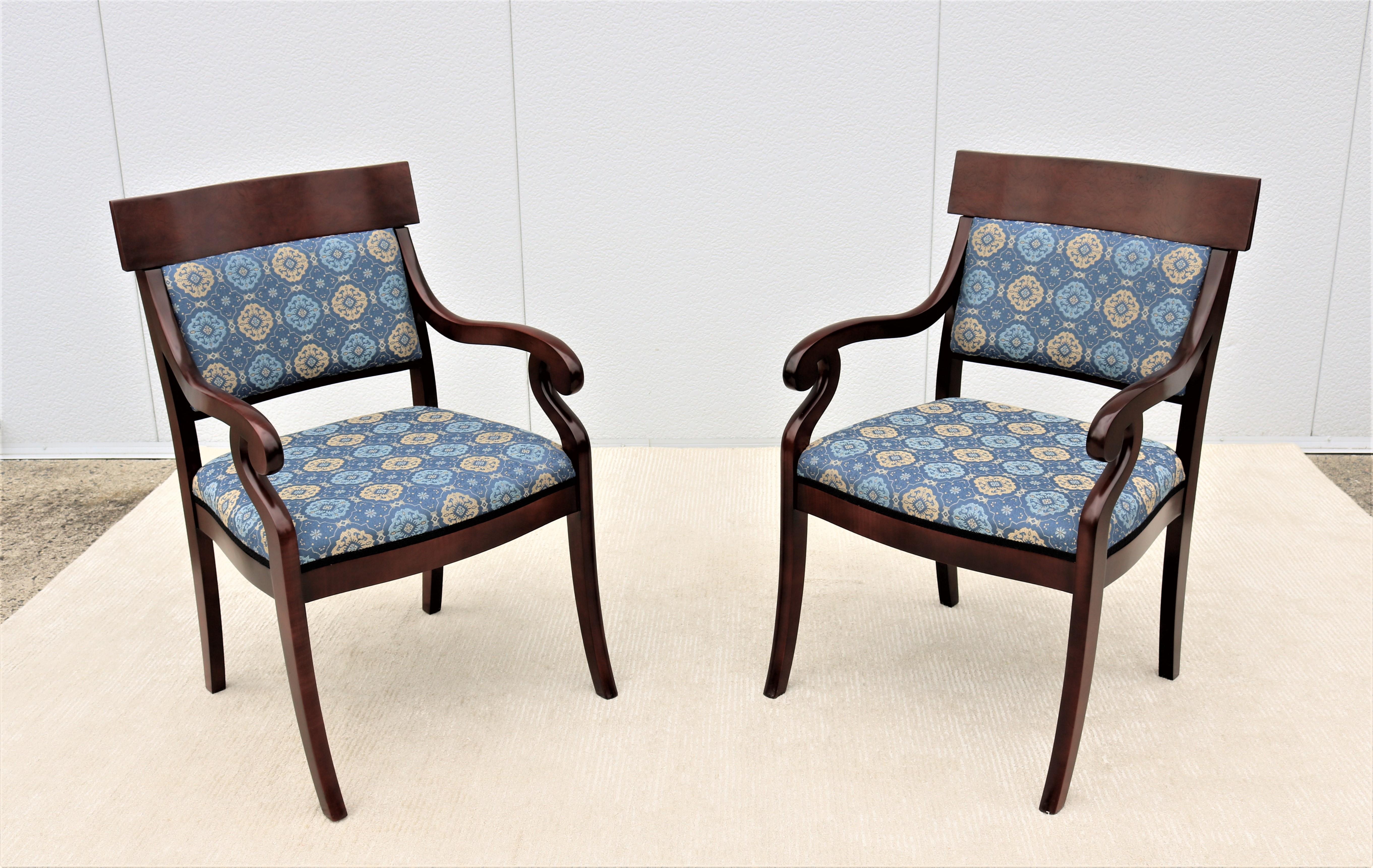 Traditional Kimball Innsbruck and Osterley Park Wood Guest Side Chairs, Set of 8 4