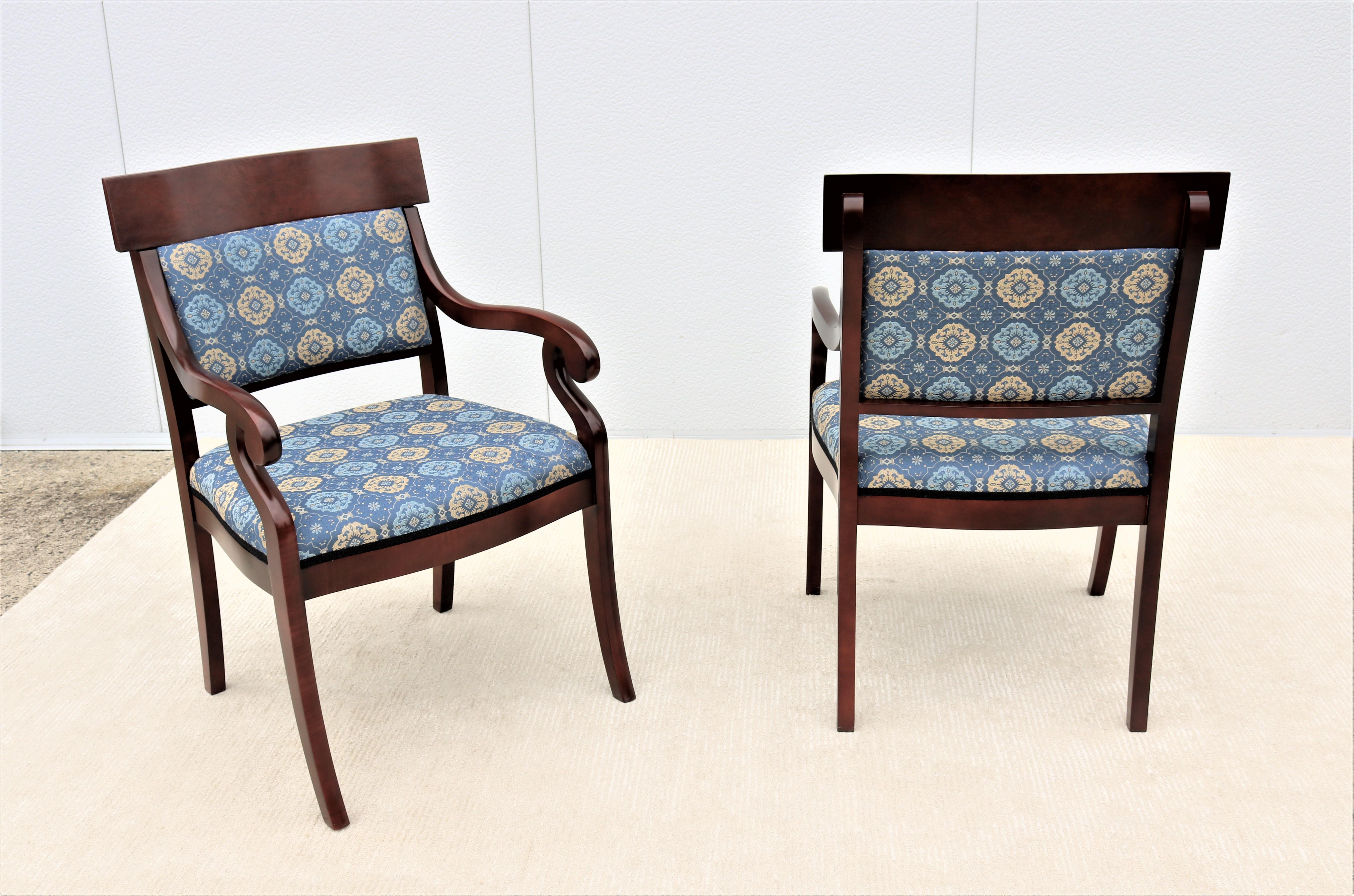 Traditional Kimball Innsbruck and Osterley Park Wood Guest Side Chairs, Set of 8 6