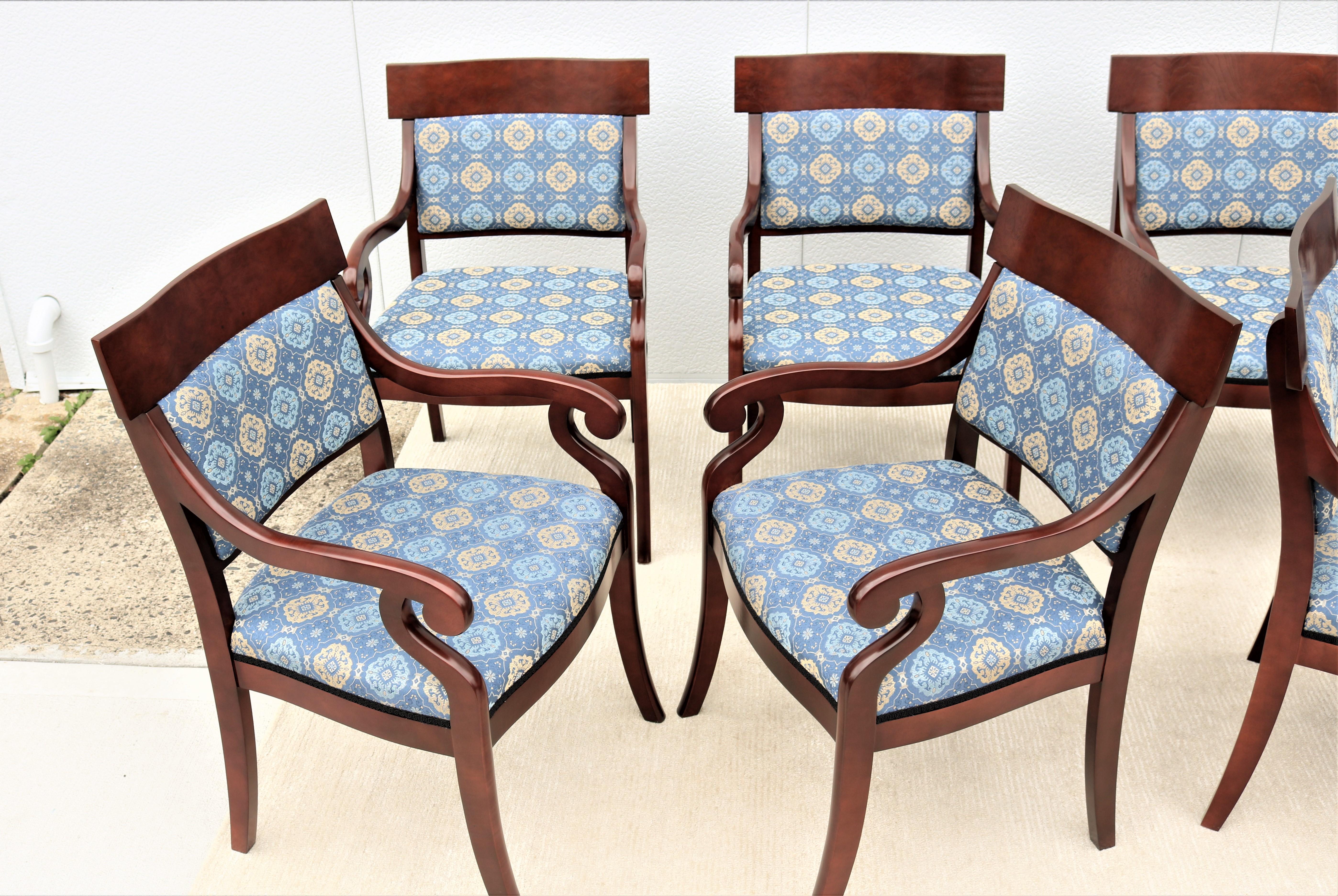Traditional Kimball Innsbruck and Osterley Park Wood Guest Side Chairs, Set of 8 7