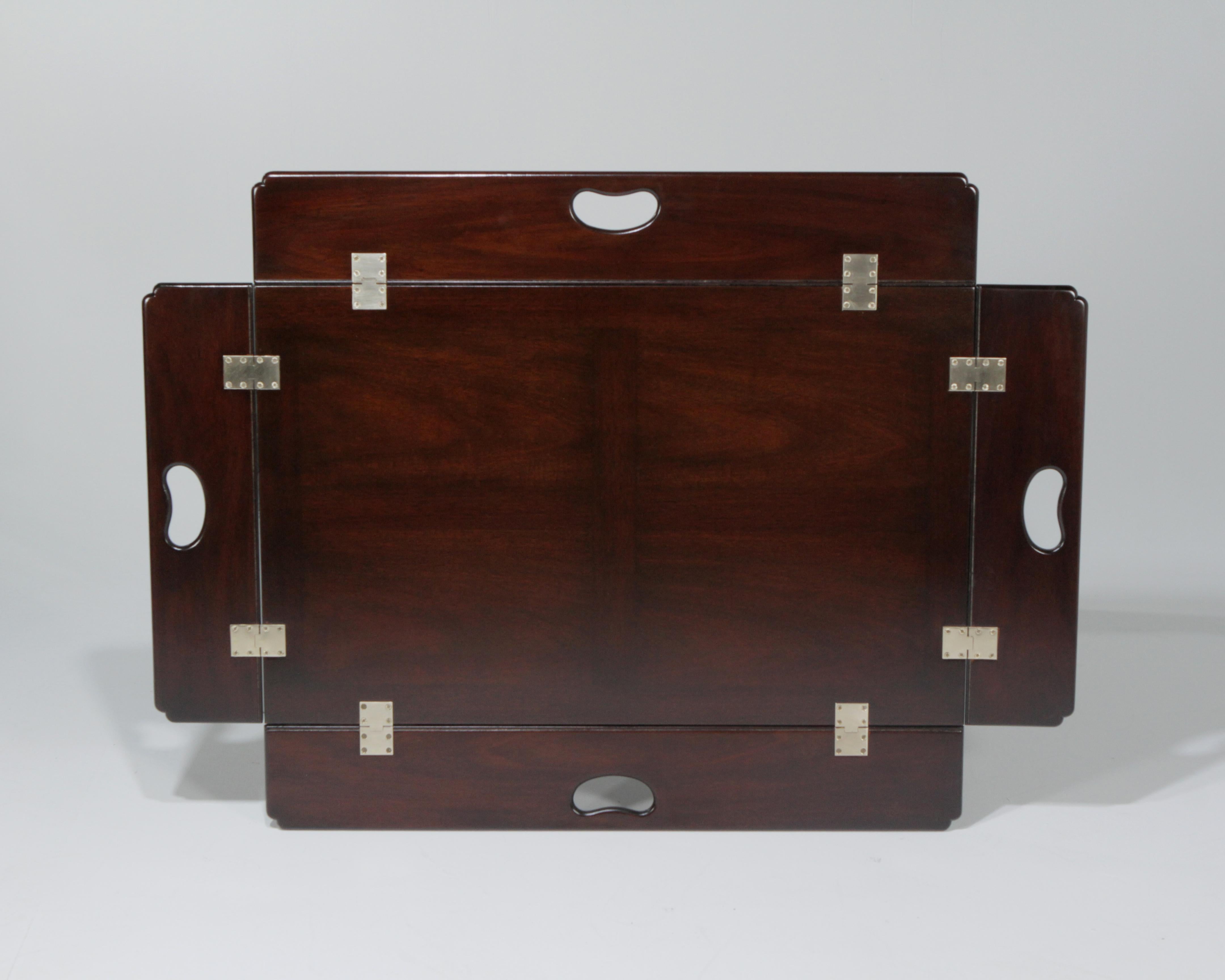 Traditional Kittinger Furniture Craftsmen Mahogany Drop-Leaf Butler Table 1