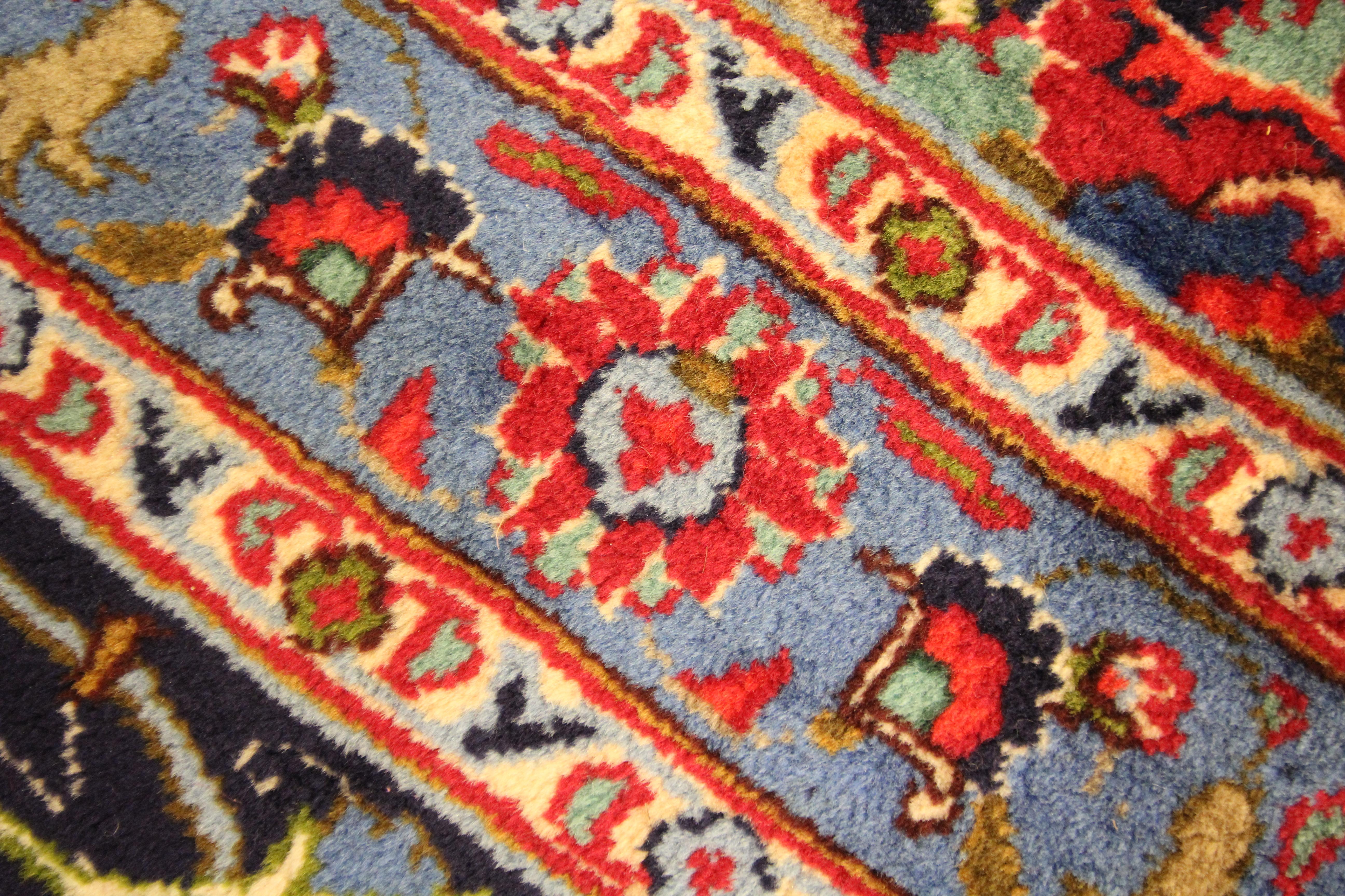 Traditional Large Carpet Red Vintage Rug Handwoven Living Room Rug For Sale 5