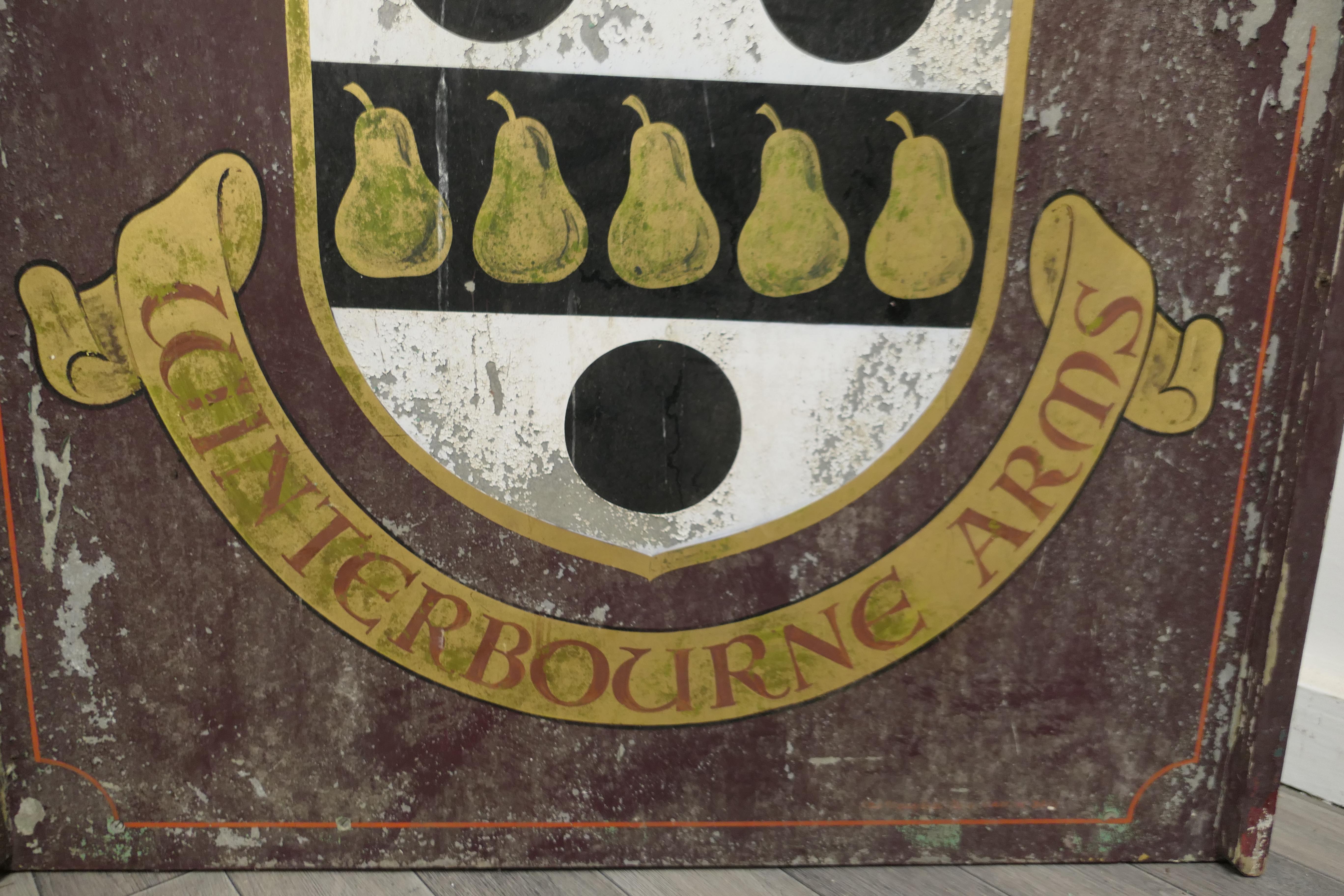 Traditionelles großes hängendes Kneipenschild, Wethered's Winterbourne Arms im Zustand „Gut“ im Angebot in Chillerton, Isle of Wight