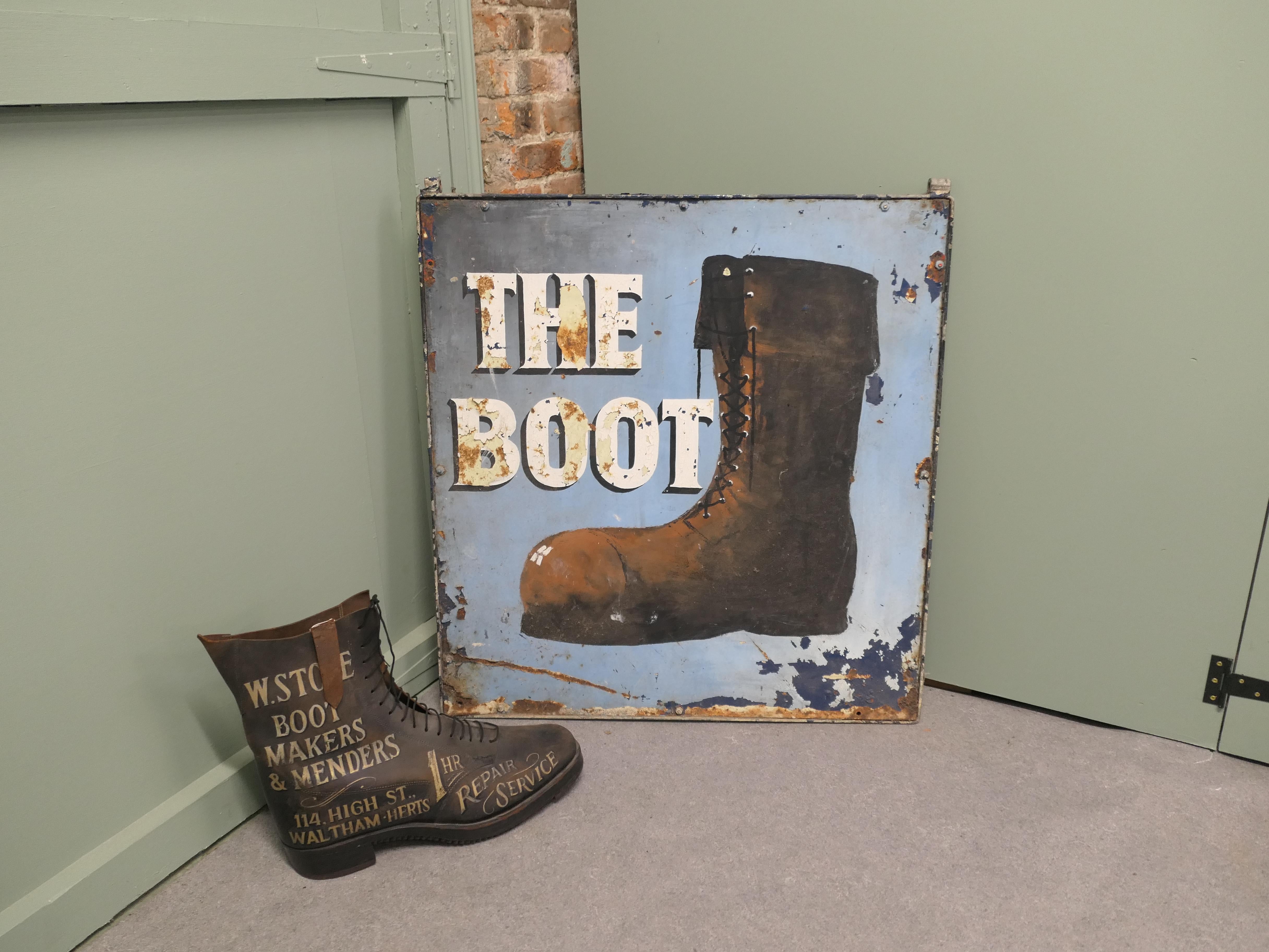 Traditionelles, großes, hängendes Pub-Schild aus Eisen. Das Boot (Volkskunst) im Angebot